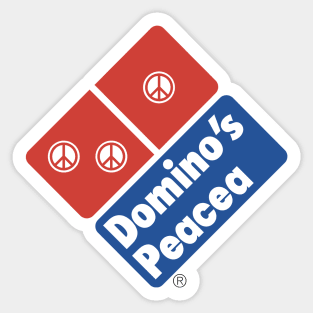 Domino's peacea Sticker